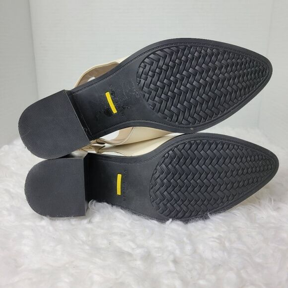 Cole Haan Ivory Sling Womens Size 9B Block Heel Side Zip Heels Grand 360 W19450 - Picture 9 of 10